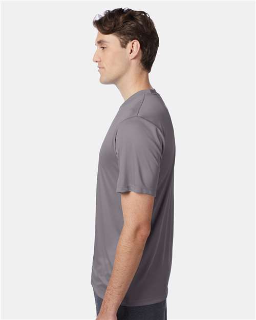 Hanes 4820 Men's B-Tech Cotton-Feel T-Shirt - Side view