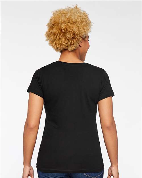 LAT 3516 Women's Fine Jersey Tee - Back view