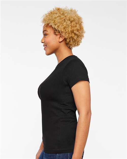LAT 3516 Women's Fine Jersey Tee - Side view