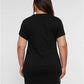 LAT 3522 Women's Fine Jersey V-Neck Coverup - Back view