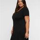 LAT 3522 Women's Fine Jersey V-Neck Coverup - Side view