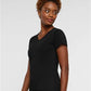 LAT 3507 Women's Fine Jersey V-Neck Tee - Side view