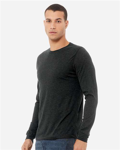 BELLA  CANVAS 3513 Unisex Triblend Long Sleeve Tee - Side view