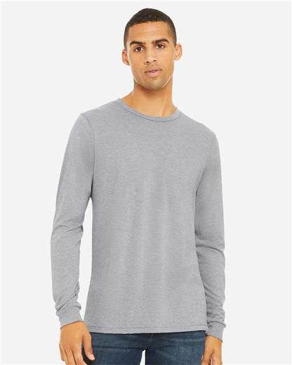 BELLA  CANVAS 3513 Unisex Triblend Long Sleeve Tee - Front view