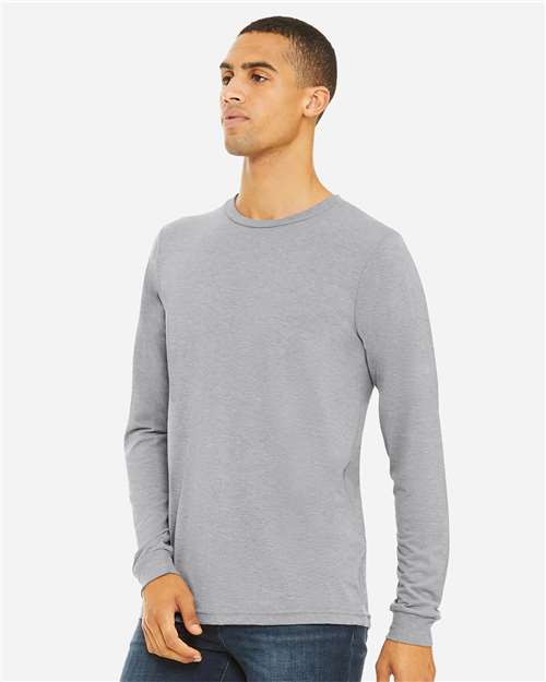 BELLA  CANVAS 3513 Unisex Triblend Long Sleeve Tee - Side view