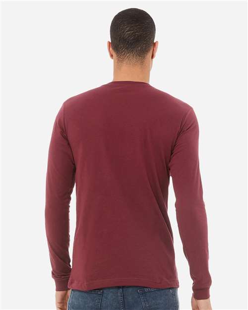 BELLA  CANVAS 3513 Unisex Triblend Long Sleeve Tee - Back view