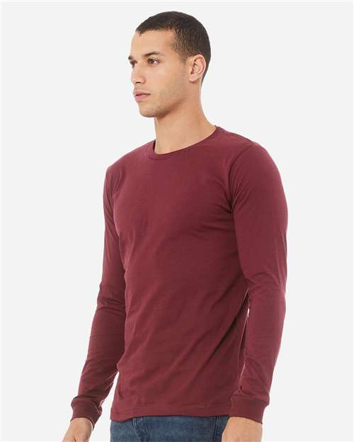 BELLA  CANVAS 3513 Unisex Triblend Long Sleeve Tee - Side view