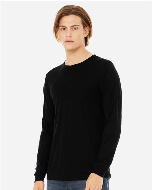 BELLA  CANVAS 3513 Unisex Triblend Long Sleeve Tee - Side view