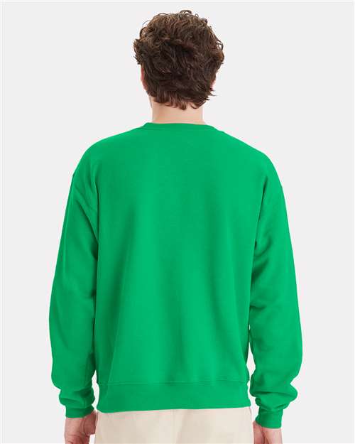 Hanes P160 Unisex EcoSmart? Crewneck Sweatshirt - Back view