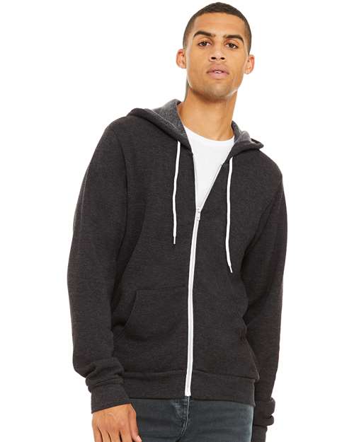 BELLA  CANVAS 3739 Unisex USA-Made High Visibility Hooded Sweatshirt - Front view