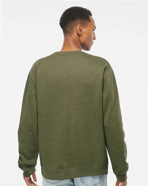 Independent Trading Co. SS3000 Unisex Midweight Crewneck Sweatshirt - Back view