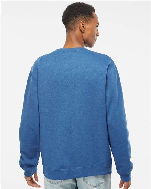Independent Trading Co. SS3000 Unisex Midweight Crewneck Sweatshirt - Back view