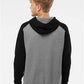 Independent Trading Co. IND40RP Unisex Raglan Hooded Sweatshirt - Back view