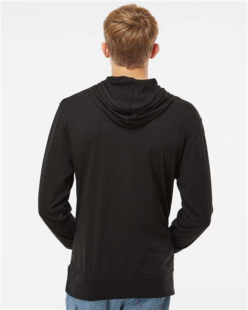 Independent Trading Co. SS150J Unisex Lightweight Hooded Pullover T-Shirt - Back view
