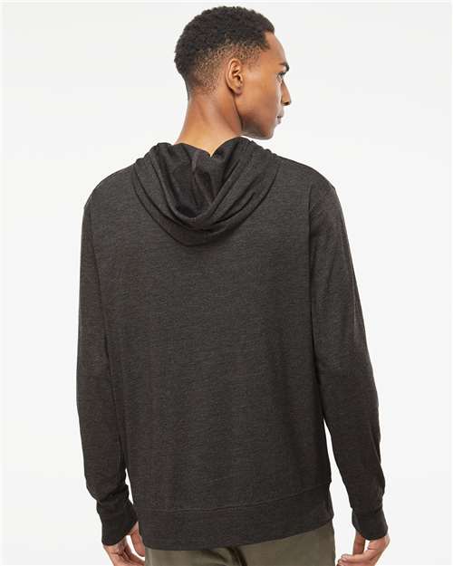 Independent Trading Co. SS150J Unisex Lightweight Hooded Pullover T-Shirt - Back view