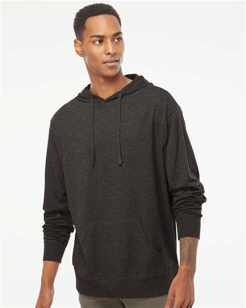Independent Trading Co. SS150J Unisex Lightweight Hooded Pullover T-Shirt - Front view
