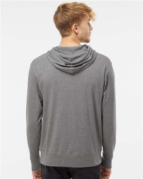 Independent Trading Co. SS150J Unisex Lightweight Hooded Pullover T-Shirt - Back view