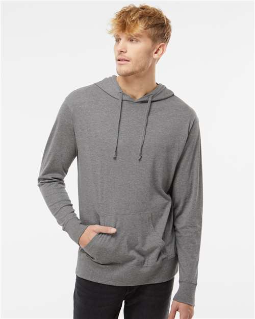 Independent Trading Co. SS150J Unisex Lightweight Hooded Pullover T-Shirt - Front view