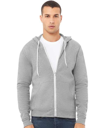 BELLA  CANVAS 3739 Unisex USA-Made High Visibility Hooded Sweatshirt - Front view