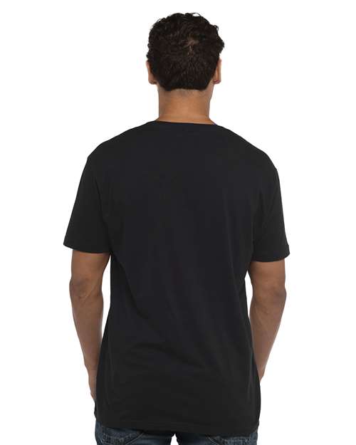 Next Level 3200 Unisex Three-Quarter Sleeve Baseball Tee - Back view