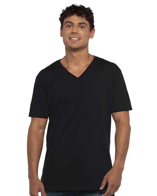 Next Level 3200 Unisex Three-Quarter Sleeve Baseball Tee - Front view