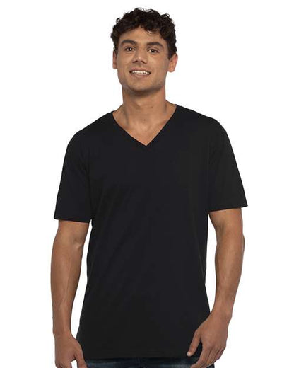 Next Level 3200 Unisex Three-Quarter Sleeve Baseball Tee - Front view