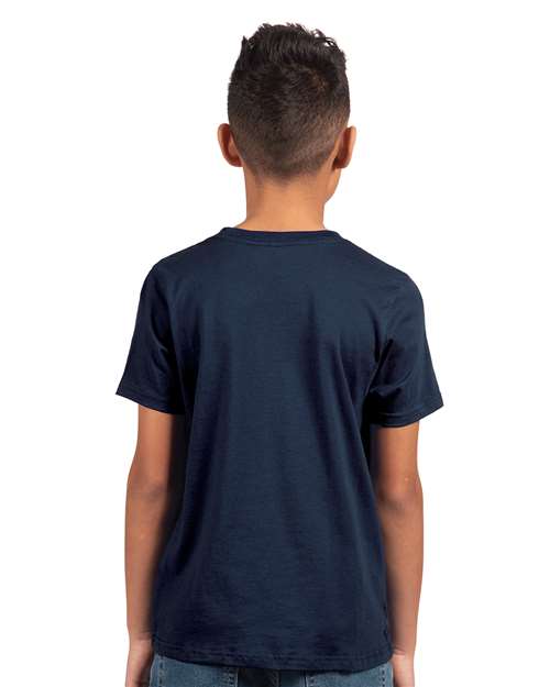 Next Level 3310 Youth Cotton Tee - Back view