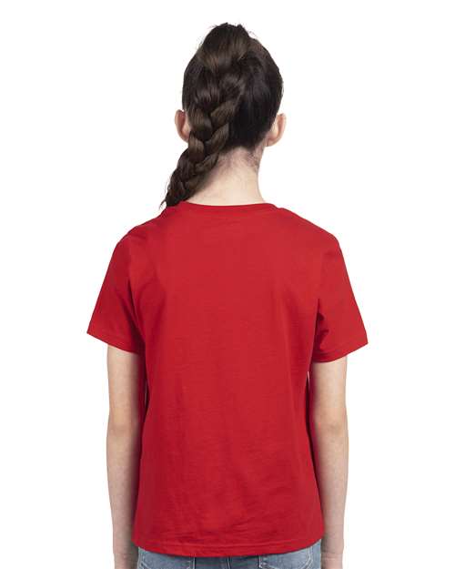 Next Level 3310 Youth Cotton Tee - Back view