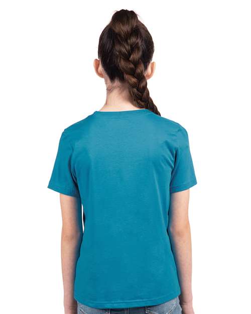 Next Level 3310 Youth Cotton Tee - Back view