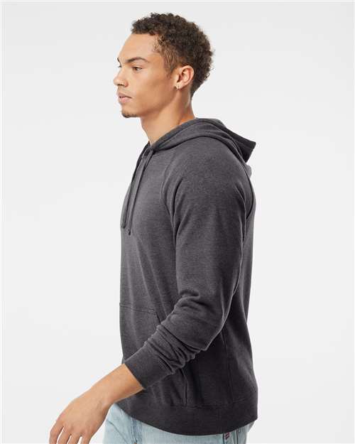 Independent Trading Co. PRM33SBP Unisex Special Blend Raglan Hooded Sweatshirt - Side view