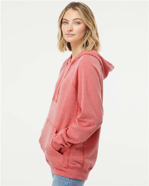Independent Trading Co. PRM33SBP Unisex Special Blend Raglan Hooded Sweatshirt - Side view