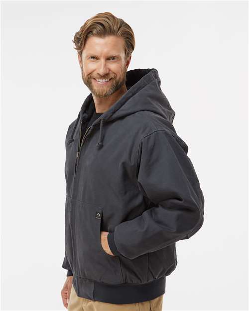 DRI DUCK 5020 Poplin Cook Shirt with Gripper Closures - Side view