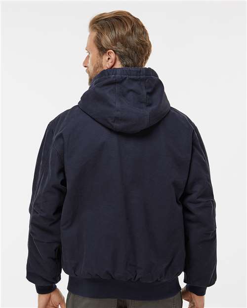 DRI DUCK 5020 Poplin Cook Shirt with Gripper Closures - Back view