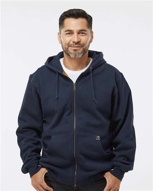 DRI DUCK 7033 Men's Crossfire Heavyweight Power Fleece Hooded Jacket with Thermal Lining - Front view