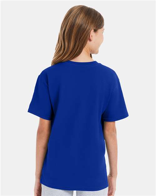 Hanes 498Y Youth Perfect-T T-Shirt - Back view