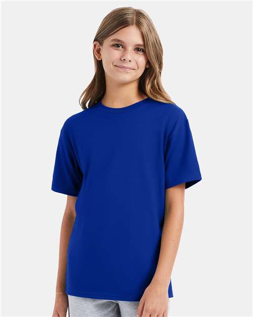 Hanes 498Y Youth Perfect-T T-Shirt - Front view