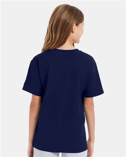 Hanes 498Y Youth Perfect-T T-Shirt - Back view