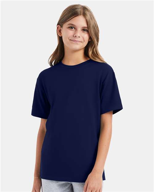 Hanes 498Y Youth Perfect-T T-Shirt - Front view