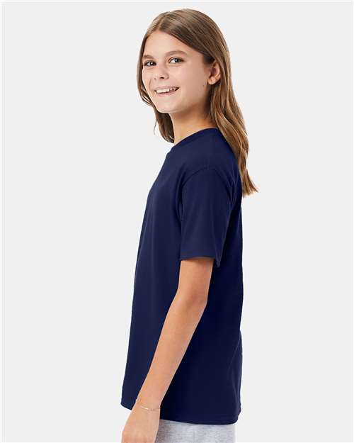 Hanes 498Y Youth Perfect-T T-Shirt - Side view