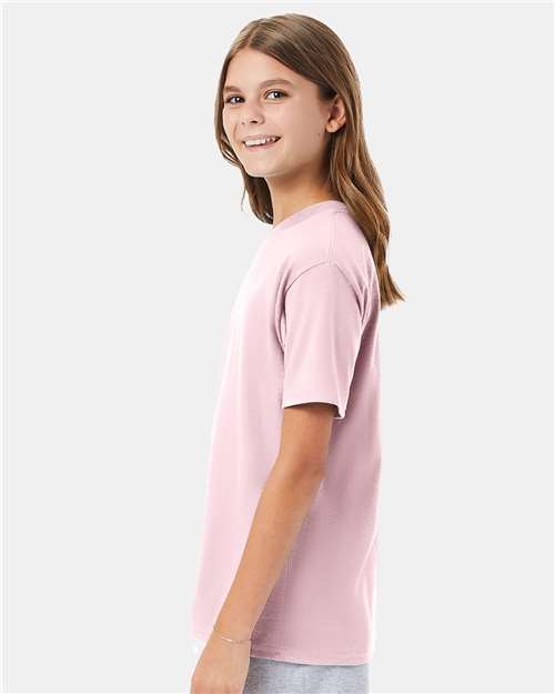 Hanes 498Y Youth Perfect-T T-Shirt - Side view