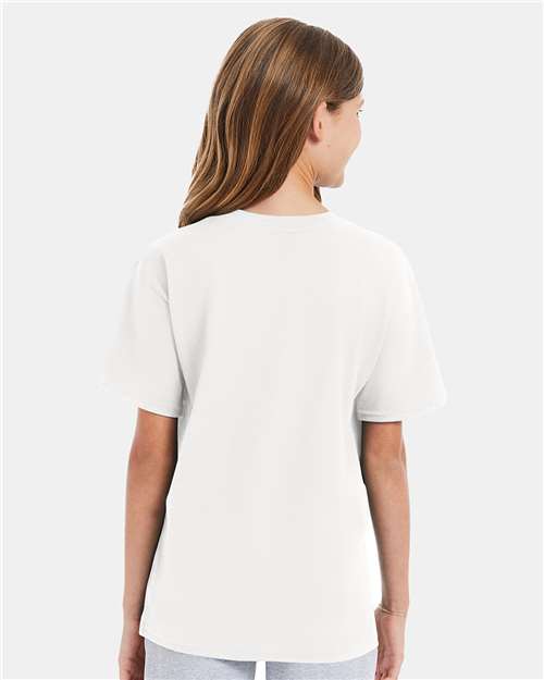 Hanes 498Y Youth Perfect-T T-Shirt - Back view