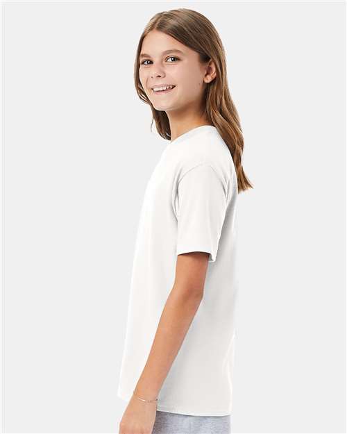 Hanes 498Y Youth Perfect-T T-Shirt - Side view