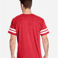 LAT 6937 Unisex Football Fine Jersey Tee - Back view