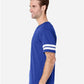 LAT 6937 Unisex Football Fine Jersey Tee - Side view