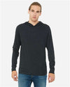 BELLA  CANVAS 3512 Unisex Jersey Hooded Long Sleeve Tee - Front view