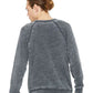 BELLA  CANVAS 3901 Unisex Sponge Fleece Raglan Crewneck Sweatshirt - Back view