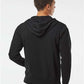 Independent Trading Co. PRM90HTZ Unisex Heathered French Terry Full-Zip Hooded Sweatshirt - Back view