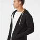 Independent Trading Co. PRM90HTZ Unisex Heathered French Terry Full-Zip Hooded Sweatshirt - Side view