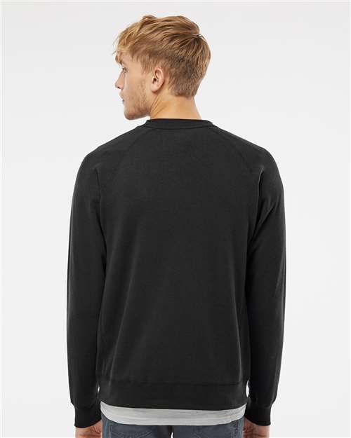 Independent Trading Co. PRM30SBC Unisex Special Blend Raglan Crewneck Sweatshirt - Back view