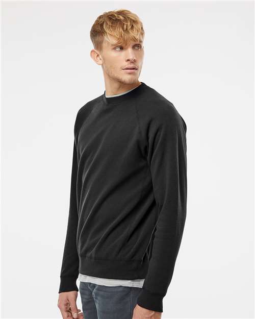 Independent Trading Co. PRM30SBC Unisex Special Blend Raglan Crewneck Sweatshirt - Side view